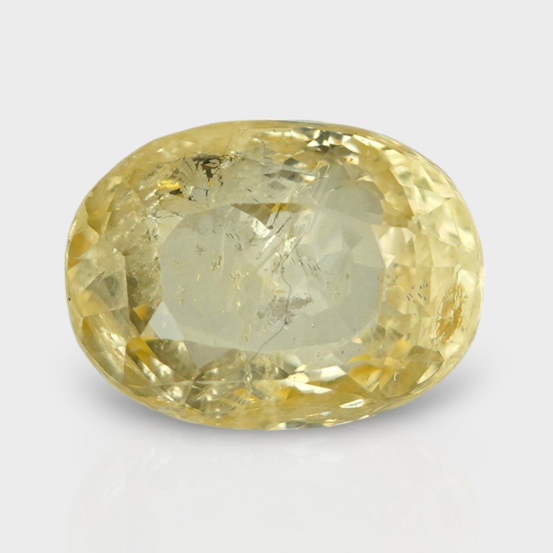 7.68 Cts. Natural Yellow Sapphire Faceted Cushion Loose Gemstone