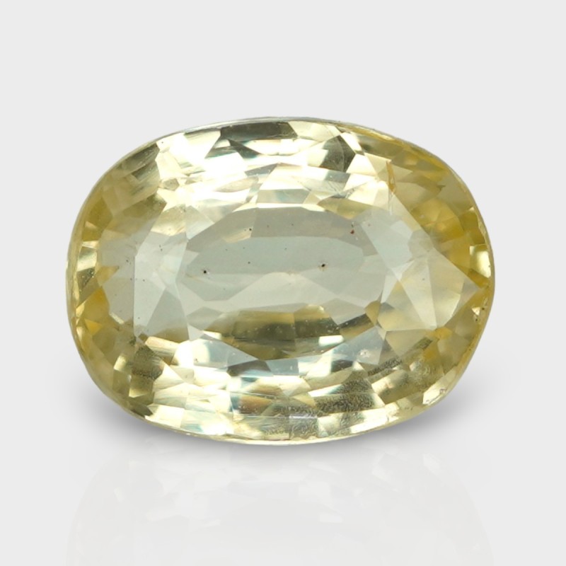 4.84 Cts. Natural Yellow Sapphire Faceted Cushion Loose Gemstone