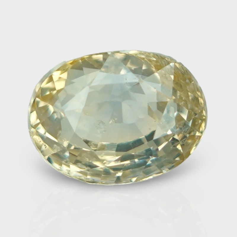 4.93 Cts. Natural Yellow Sapphire Faceted Oval Loose Gemstone