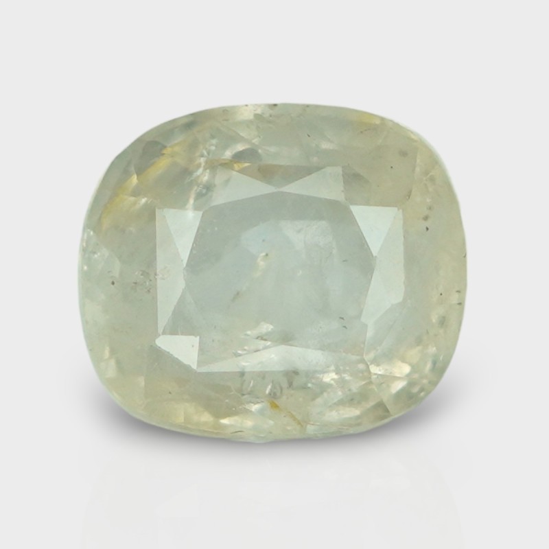 4.98 Cts. Natural Yellow Sapphire Faceted Cushion Loose Gemstone