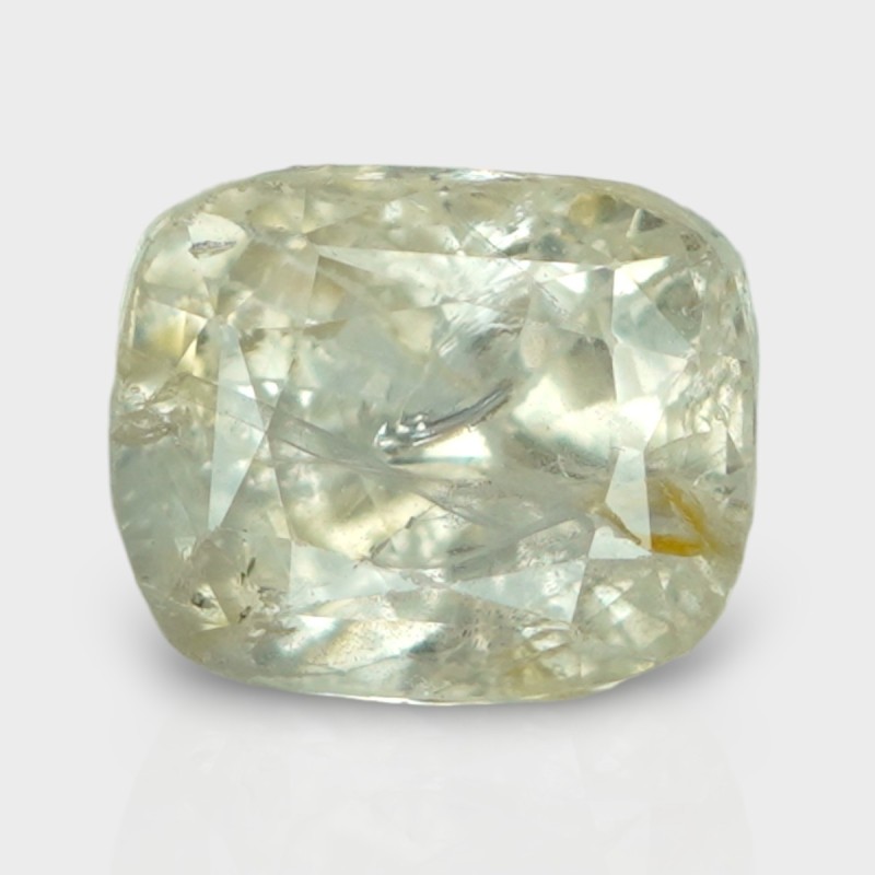 4.67 Cts. Natural Yellow Sapphire Faceted Cushion Loose Gemstone