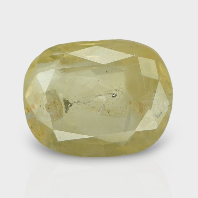 5.29 Cts. Natural Yellow Sapphire Faceted Cushion Loose Gemstone