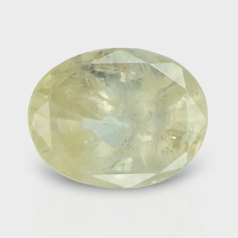 4.84 Cts. Natural Yellow Sapphire Faceted Oval Loose Gemstone