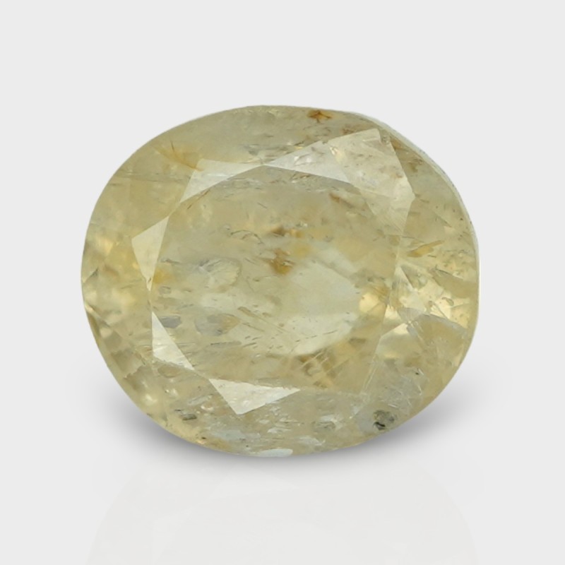 4.64 Cts. Natural Yellow Sapphire Faceted Oval Loose Gemstone