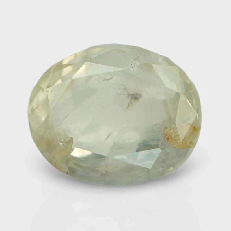 5.63 Cts. Natural Yellow Sapphire Faceted Oval Loose Gemstone