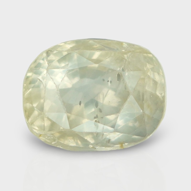 5.84 Cts. Natural Yellow Sapphire Faceted Cushion Loose Gemstone