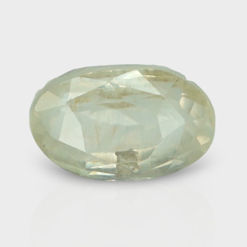 5.04 Cts. Natural Yellow Sapphire Faceted Oval Loose Gemstone