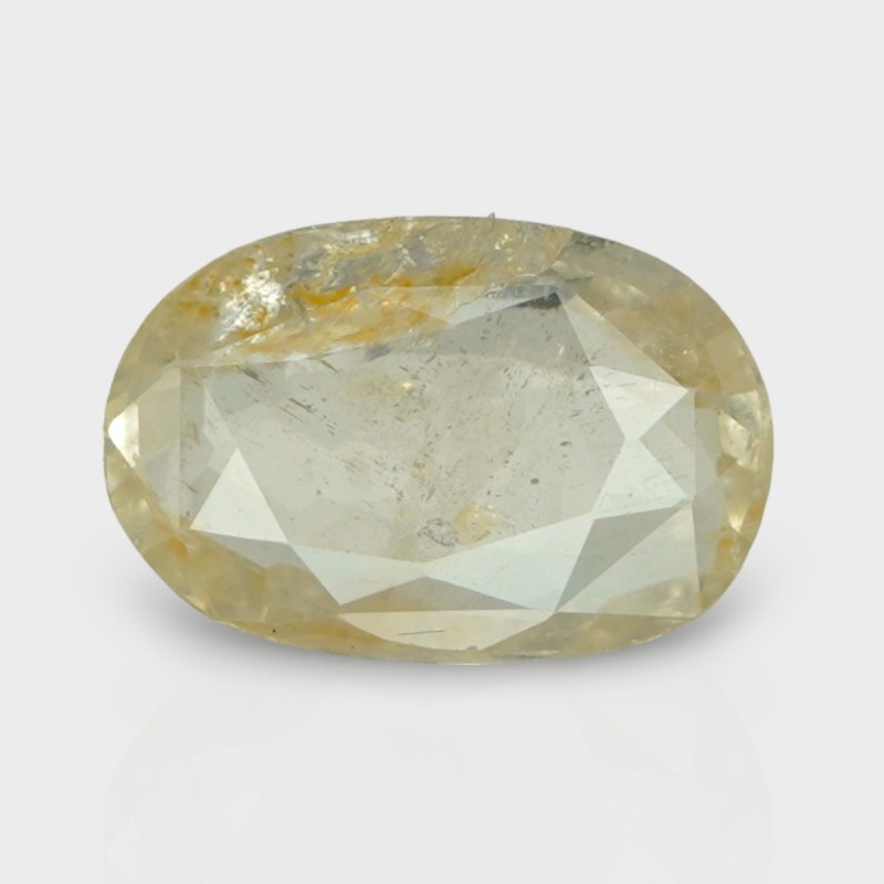 3.17 Cts. Natural Yellow Sapphire Faceted Oval Loose Gemstone