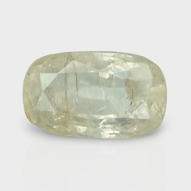 5.6 Cts. Natural Yellow Sapphire Faceted Cushion Loose Gemstone