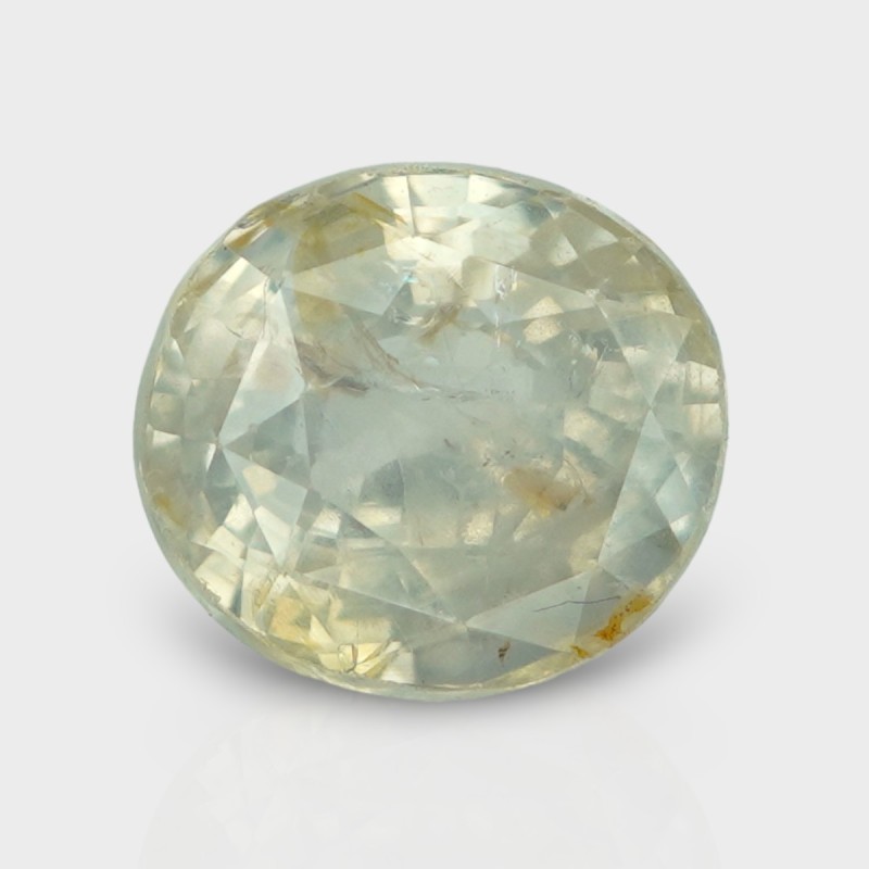 5.19 Cts. Natural Yellow Sapphire Faceted Oval Loose Gemstone