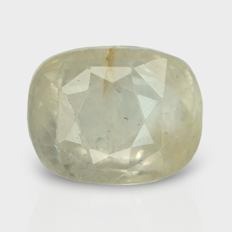 5.78 Cts. Natural Yellow Sapphire Faceted Cushion Loose Gemstone