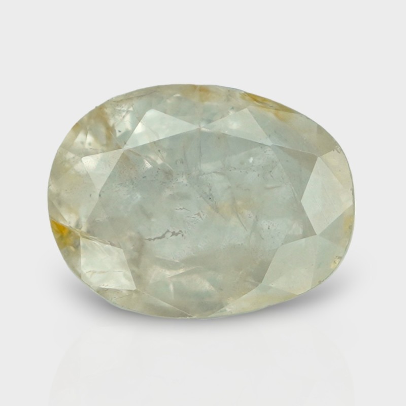 5.43 Cts. Natural Yellow Sapphire Faceted Oval Loose Gemstone