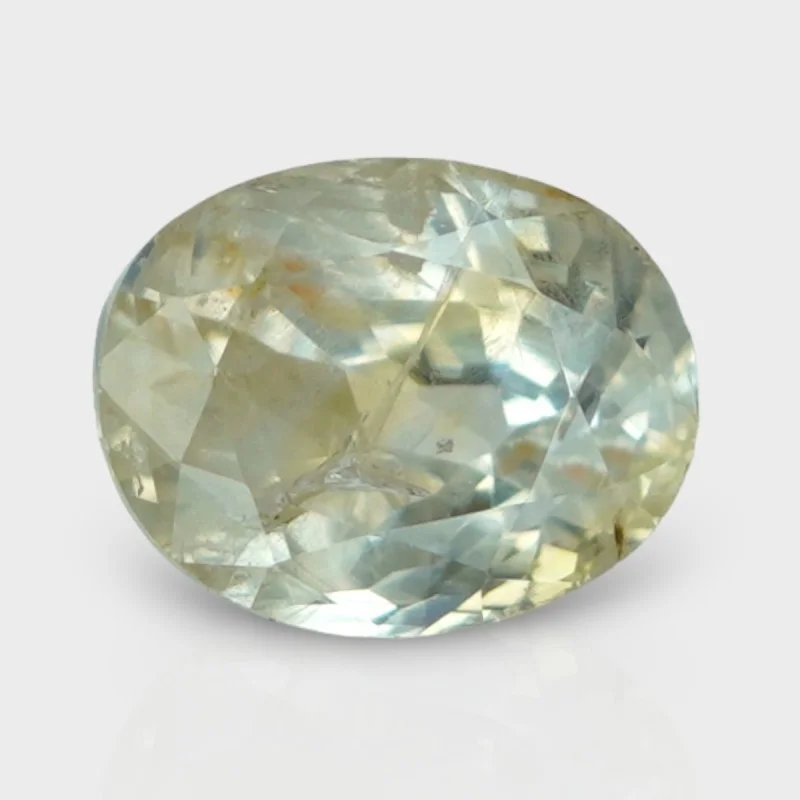 2.9 Cts. Natural Yellow Sapphire Faceted Oval Loose Gemstone