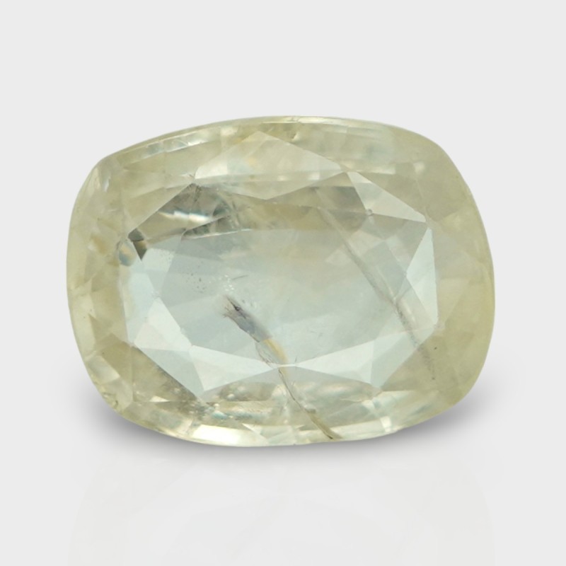 5.63 Cts. Natural Yellow Sapphire Faceted Cushion Loose Gemstone