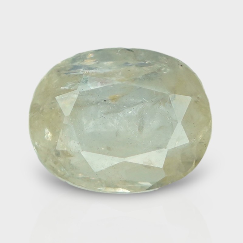 5.36 Cts. Natural Yellow Sapphire Faceted Oval Loose Gemstone