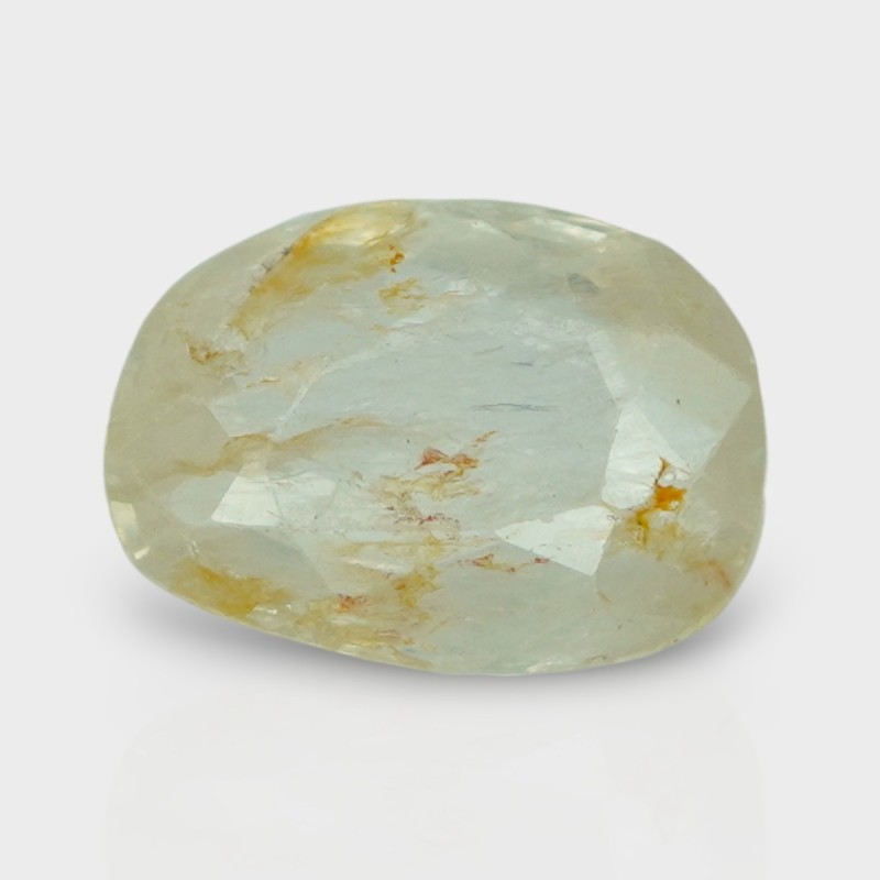 3.81 Cts. Natural Yellow Sapphire Faceted Cushion Loose Gemstone