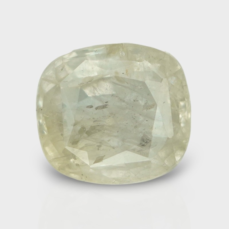 4.97 Cts. Natural Yellow Sapphire Faceted Cushion Loose Gemstone