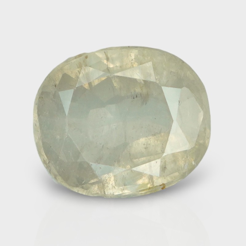 4.61 Cts. Natural Yellow Sapphire Faceted Oval Loose Gemstone