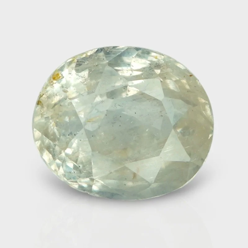 5.06 Cts. Natural Yellow Sapphire Faceted Oval Loose Gemstone