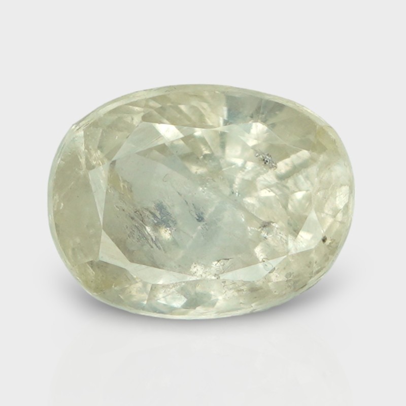 4.87 Cts. Natural Yellow Sapphire Faceted Oval Loose Gemstone