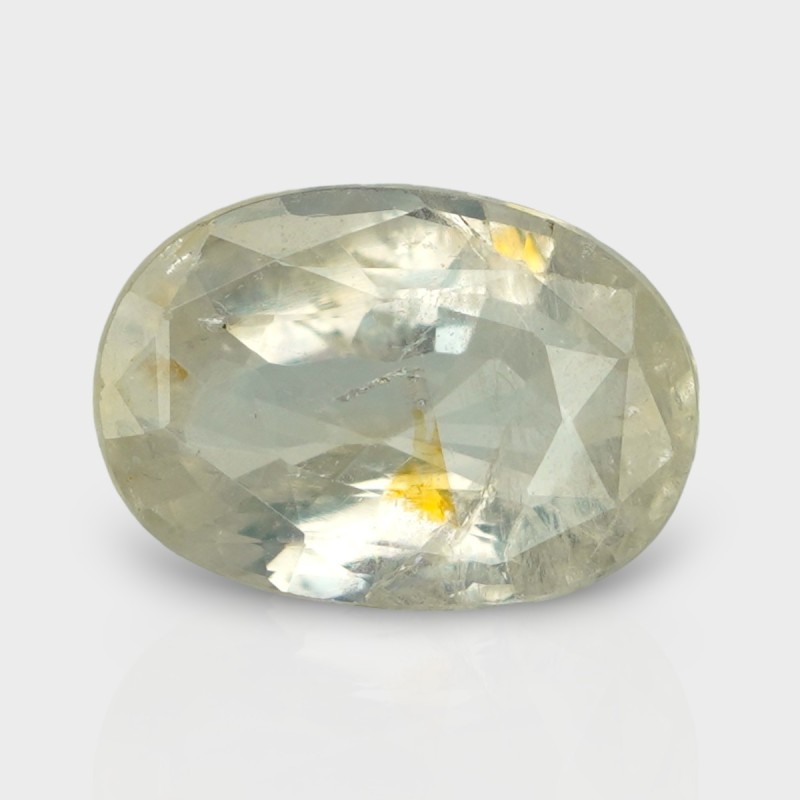 5.69 Cts. Natural Yellow Sapphire Faceted Oval Loose Gemstone