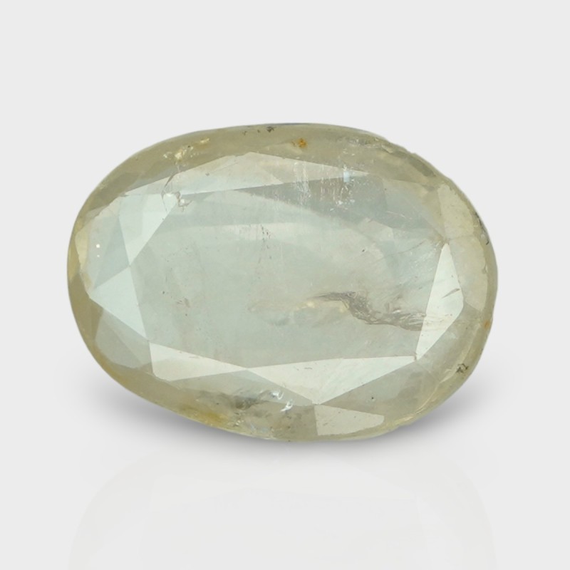 5.05 Cts. Natural Yellow Sapphire Faceted Oval Loose Gemstone