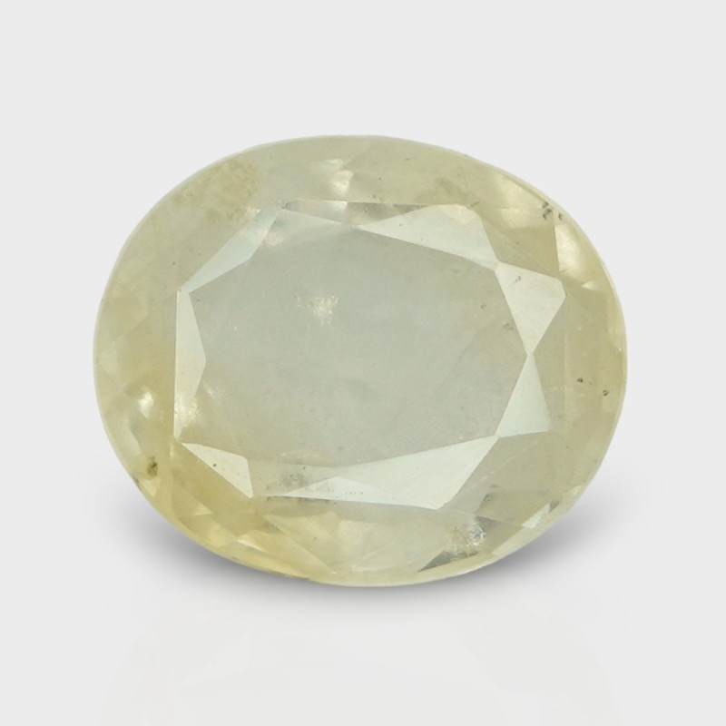 4.64 Cts. Natural Yellow Sapphire Faceted Oval Loose Gemstone