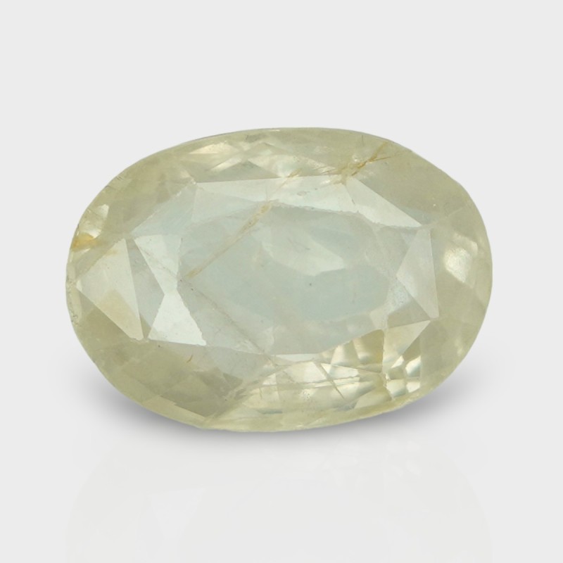 6.1 Cts. Natural Yellow Sapphire Faceted Oval Loose Gemstone