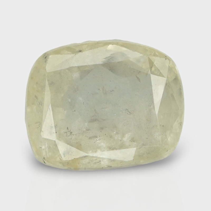 4.85 Cts. Natural Yellow Sapphire Faceted Cushion Loose Gemstone