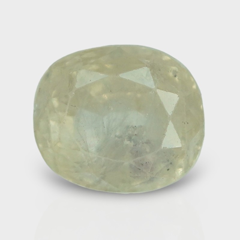 4.96 Cts. Natural Yellow Sapphire Faceted Cushion Loose Gemstone