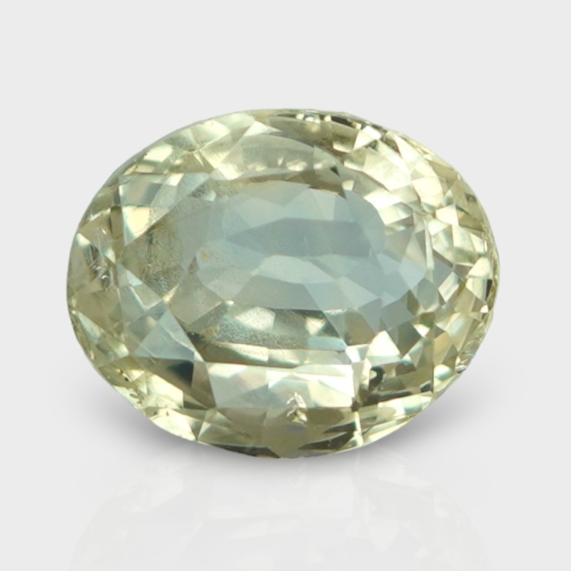 3.05 Cts. Natural Yellow Sapphire Faceted Oval Loose Gemstone