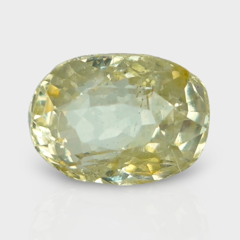 3.07 Cts. Natural Yellow Sapphire Faceted Cushion Loose Gemstone