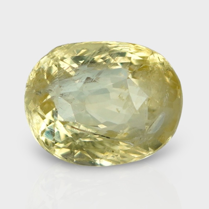 3.56 Cts. Natural Yellow Sapphire Faceted Cushion Loose Gemstone