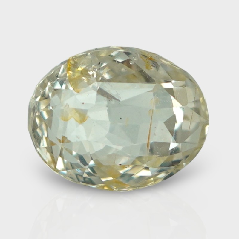 3.59 Cts. Natural Yellow Sapphire Faceted Cushion Loose Gemstone