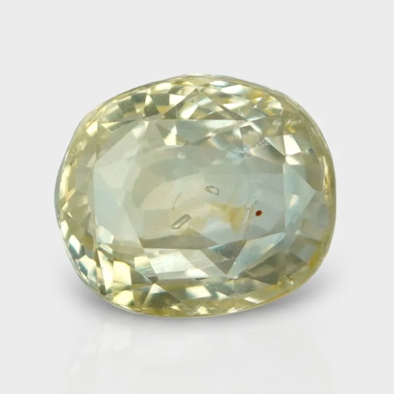 4.03 Cts. Natural Yellow Sapphire Faceted Cushion Loose Gemstone