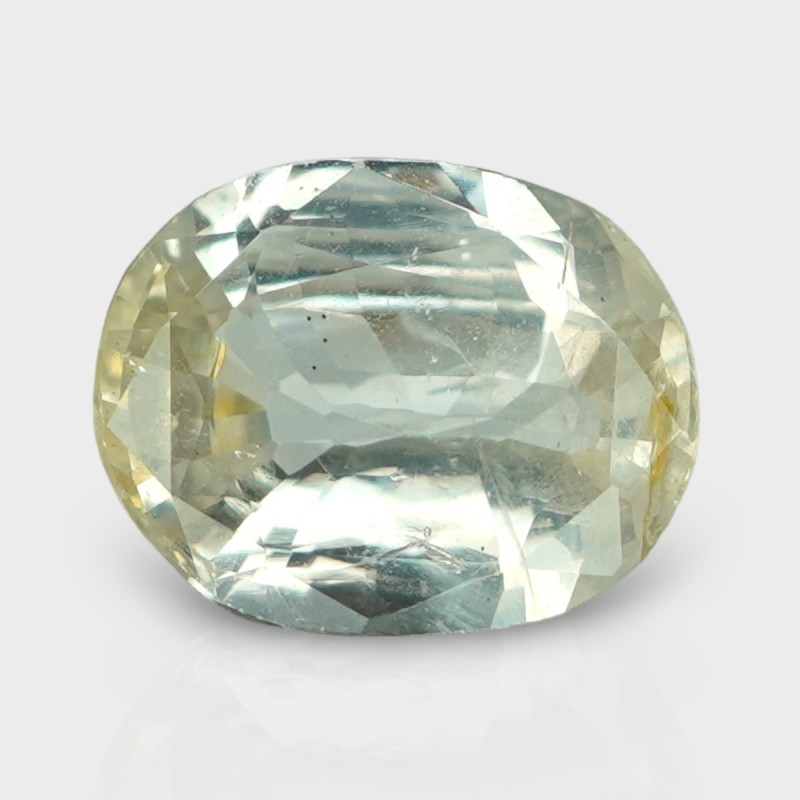 3.03 Cts. Natural Yellow Sapphire Faceted Cushion Loose Gemstone