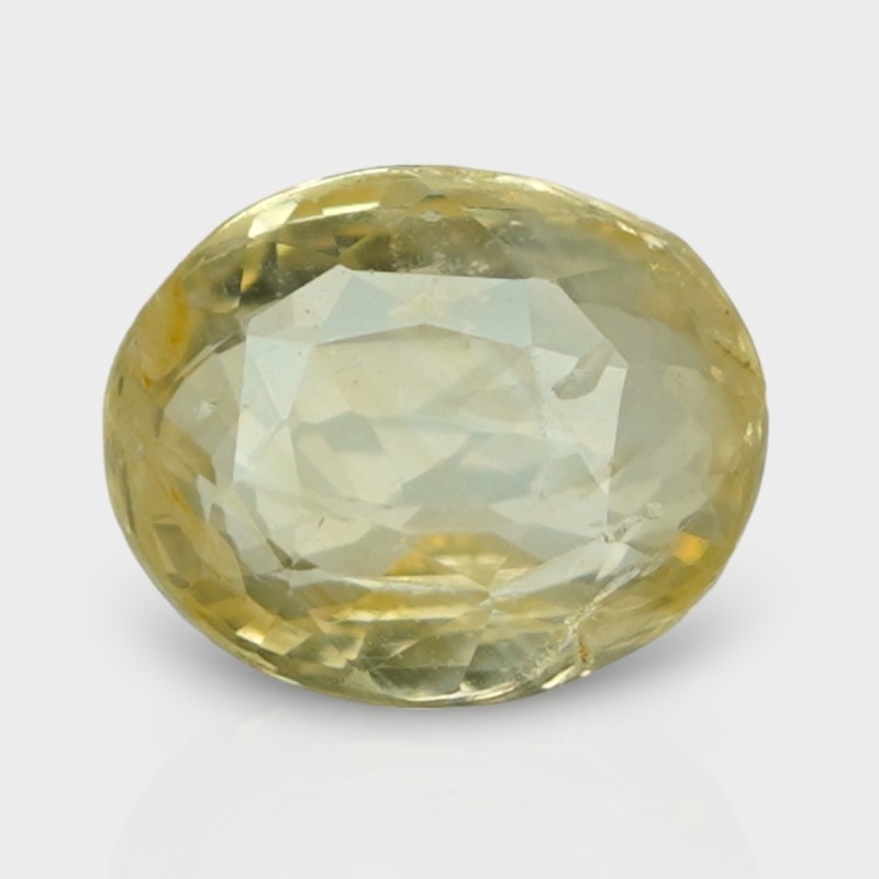 3.03 Cts. Natural Yellow Sapphire Faceted Cushion Loose Gemstone