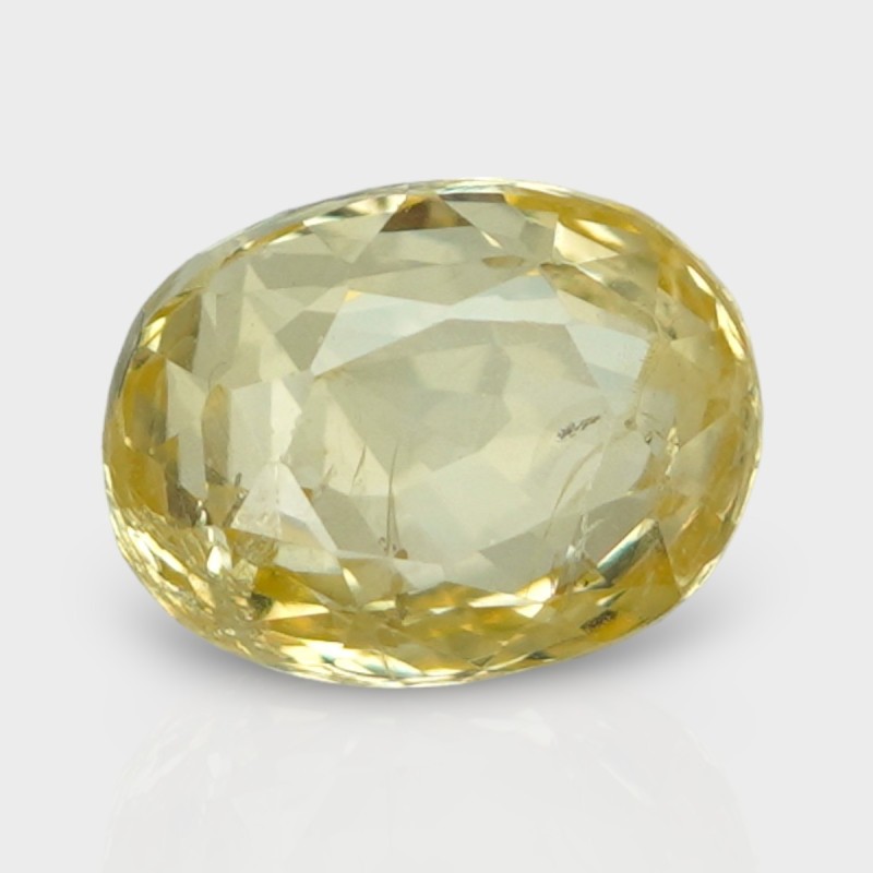 3.13 Cts. Natural Yellow Sapphire Faceted Cushion Loose Gemstone