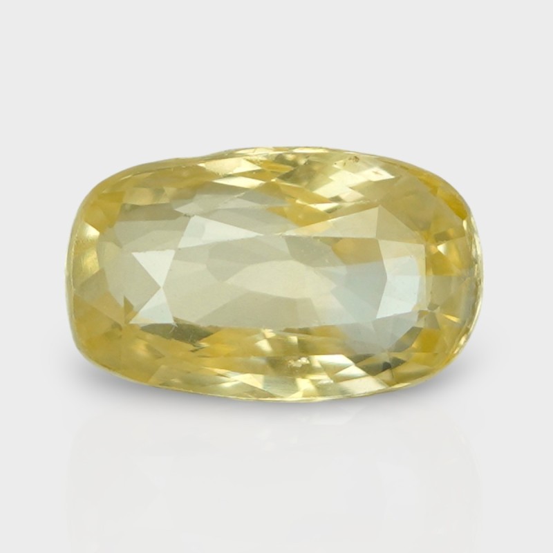 3.5 Cts. Natural Yellow Sapphire Faceted Cushion Loose Gemstone