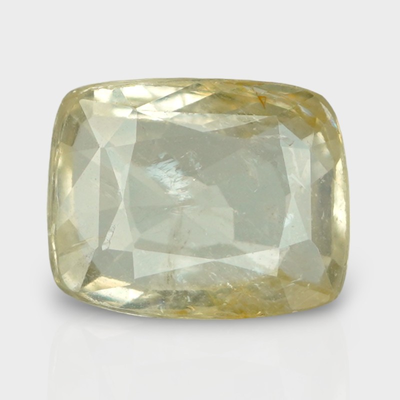 4.74 Cts. Natural Yellow Sapphire Faceted Cushion Loose Gemstone