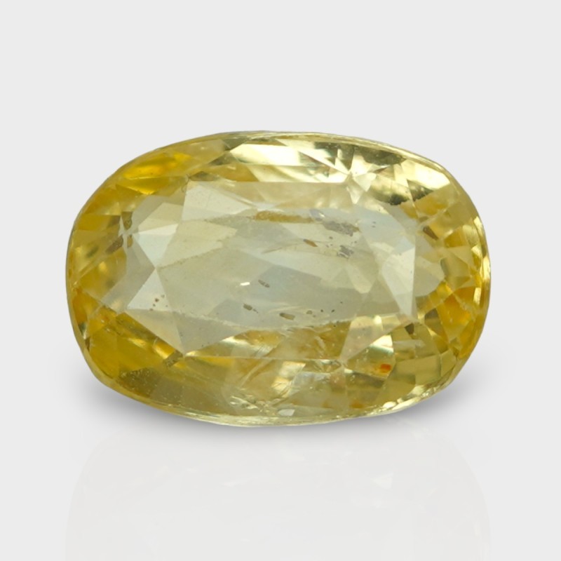 5.83 Cts. Natural Yellow Sapphire Faceted Cushion Loose Gemstone