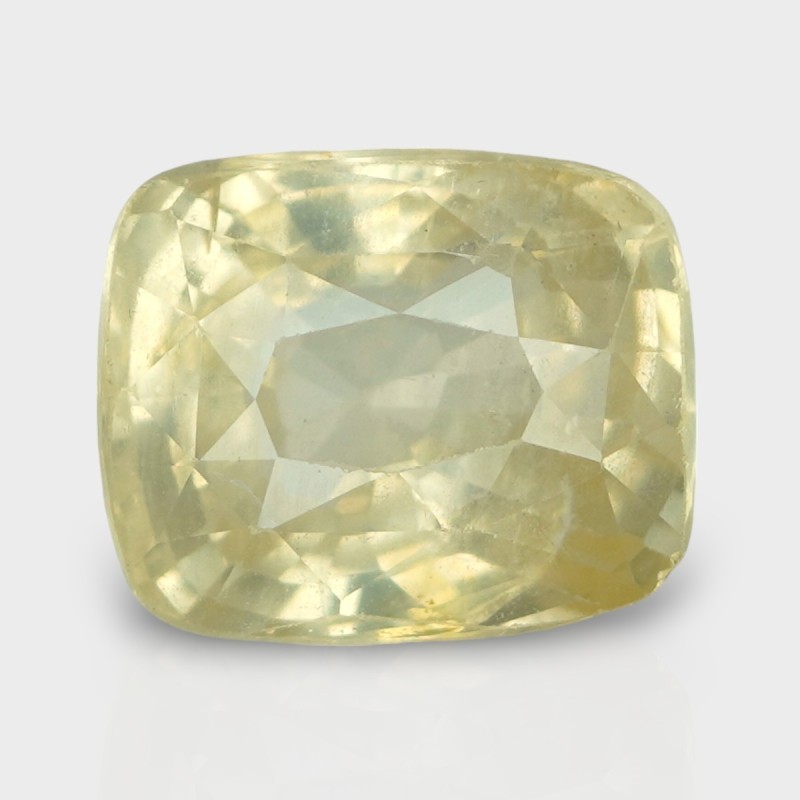 9.37 Cts. Natural Yellow Sapphire Faceted Cushion Loose Gemstone