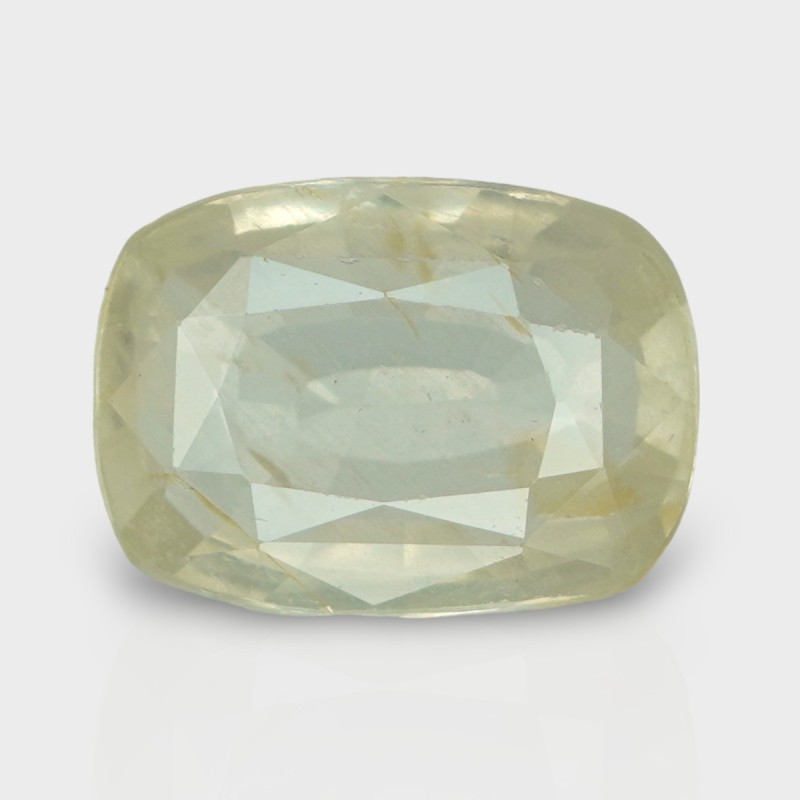 6.54 Cts. Natural Yellow Sapphire Faceted Cushion Loose Gemstone