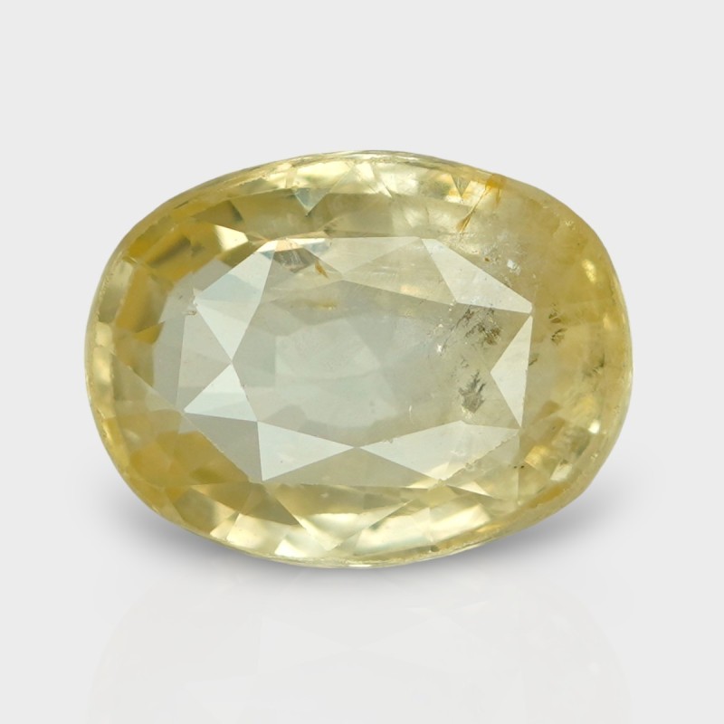 8.72 Cts. Natural Yellow Sapphire Faceted Cushion Loose Gemstone