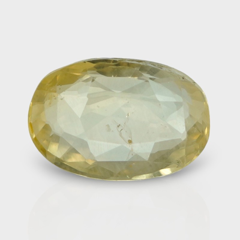 4.26 Cts. Natural Yellow Sapphire Faceted Cushion Loose Gemstone