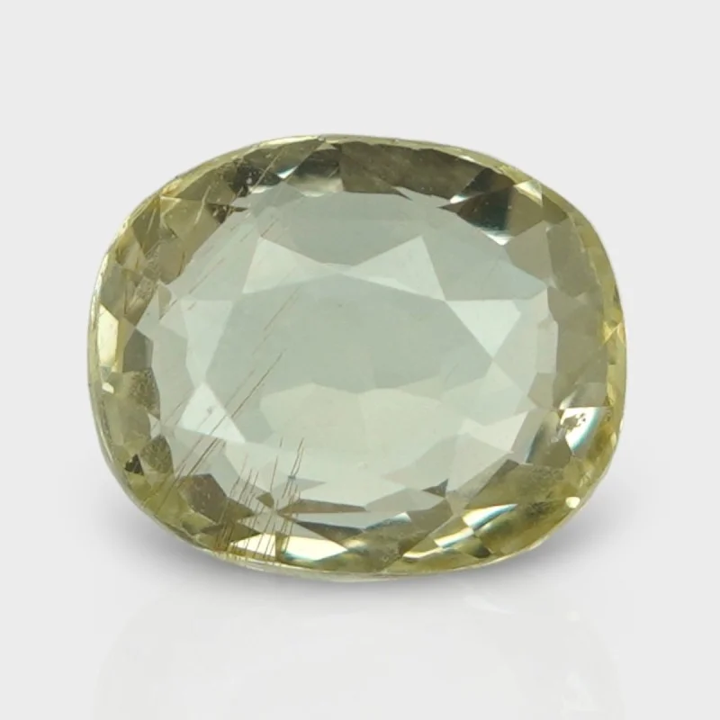 3.53 Cts. Natural Yellow Sapphire Faceted Cushion Loose Gemstone