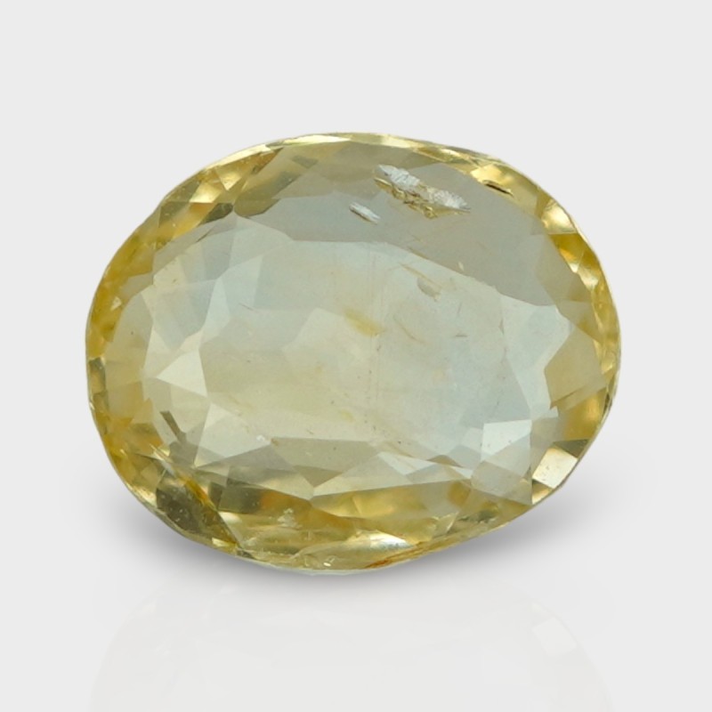 3.07 Cts. Natural Yellow Sapphire Faceted Cushion Loose Gemstone