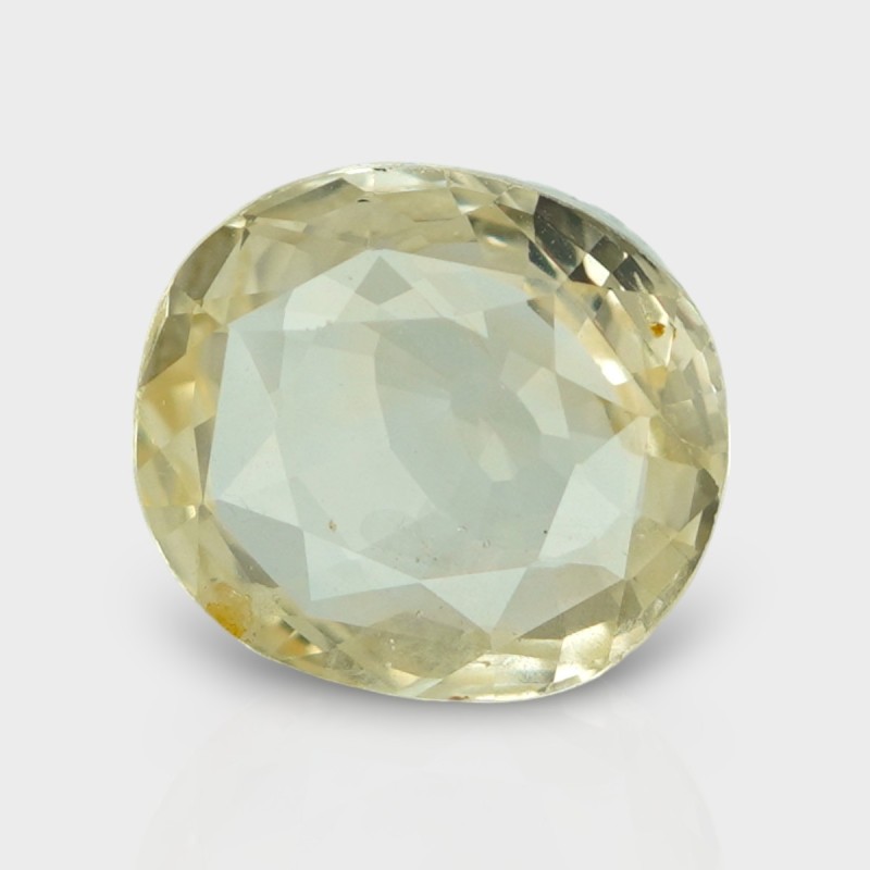 3.4 Cts. Natural Yellow Sapphire Faceted Cushion Loose Gemstone