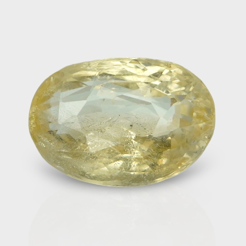 4.2 Cts. Natural Yellow Sapphire Faceted Cushion Loose Gemstone