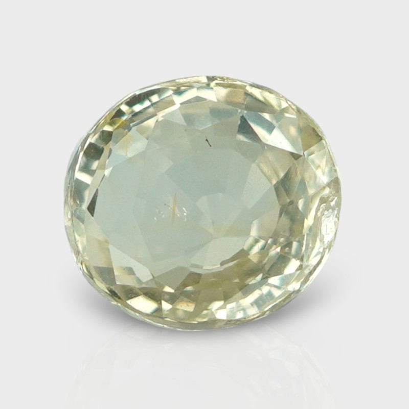 3.03 Cts. Natural Yellow Sapphire Faceted Oval Loose Gemstone